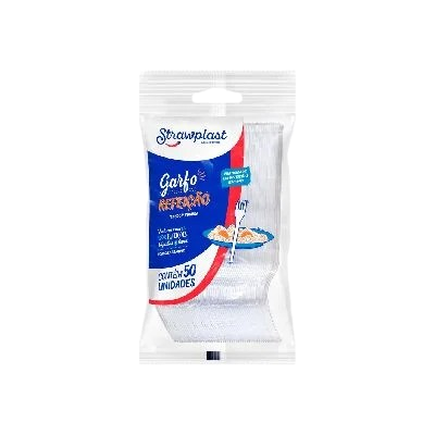 Garfo Refeição Cristal Strawplast